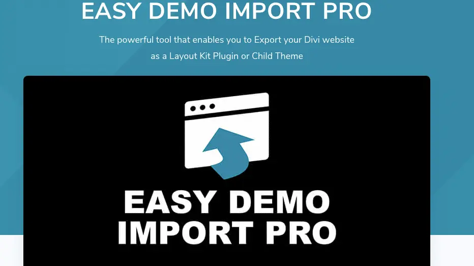 Easy Demo Import Pro