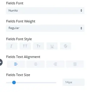 Email optin fields settings