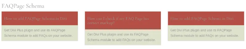 FAQPage Schema background customizations