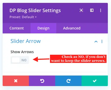 Post carousel slider arrows