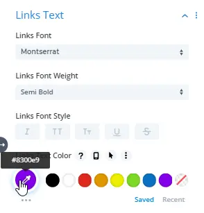 Post navigation links settings