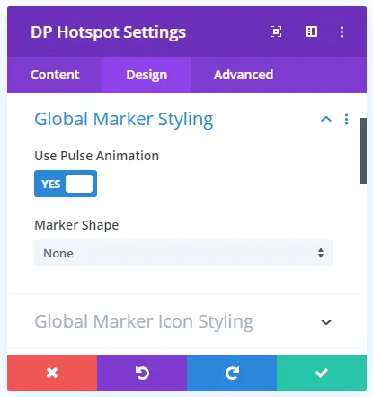 Pulse effect in Divi image hotspot