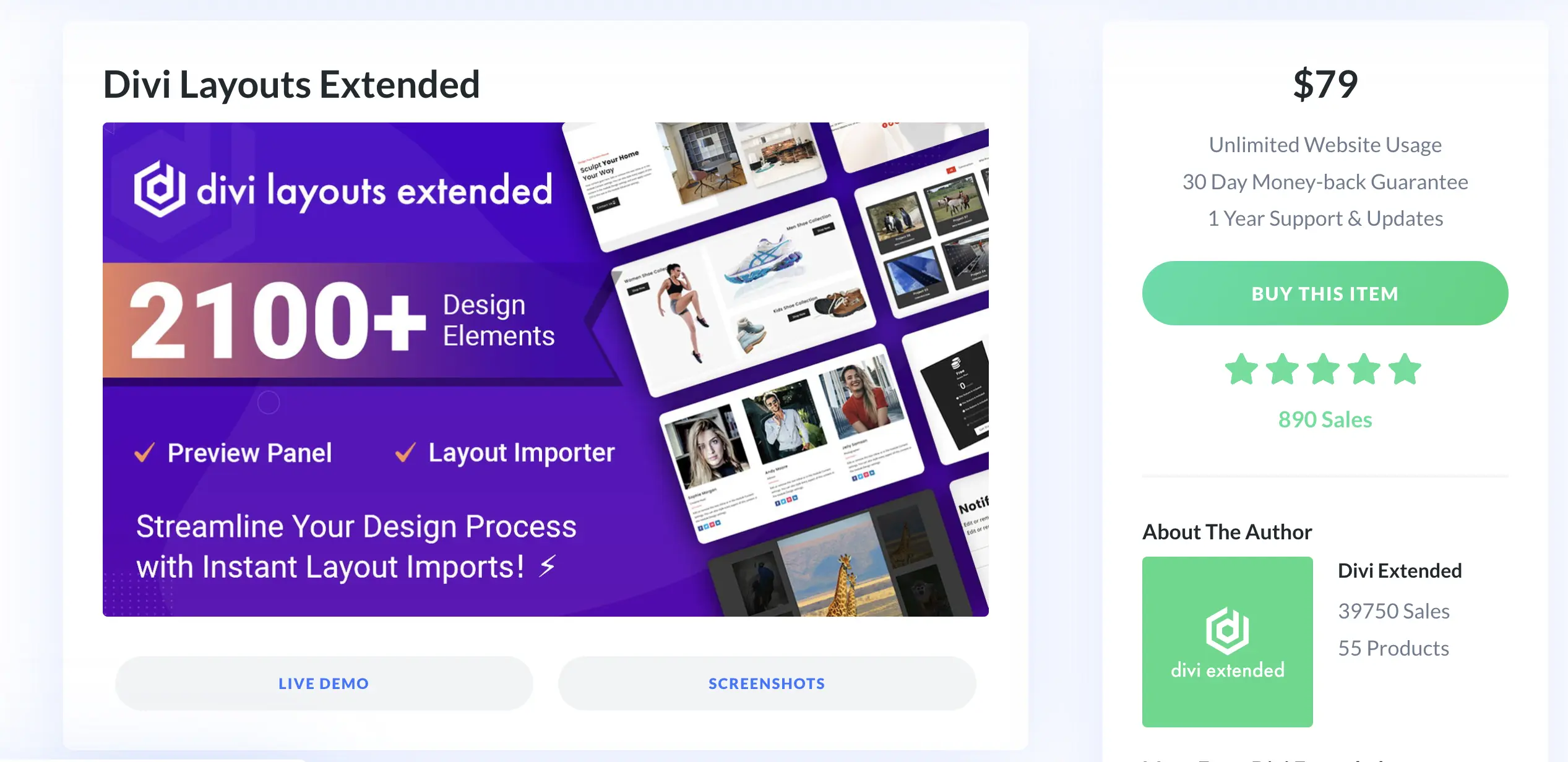 The layouts library plugin for Divi