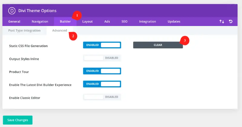 Clearing static CSS file generation