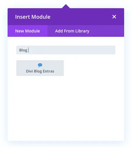 Divi Blog Extras module