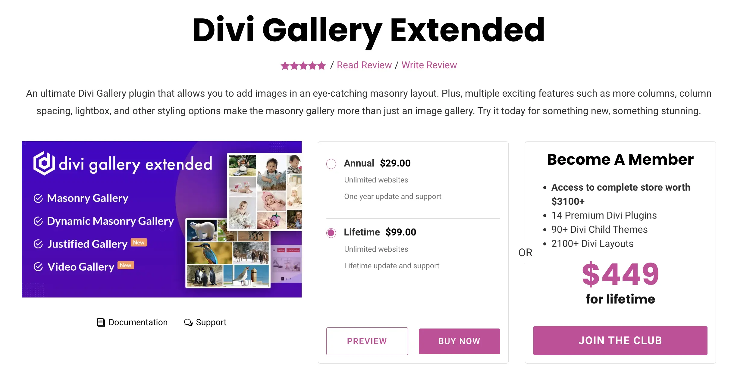 Divi Gallery Extended for filter gallery from Divi Extended