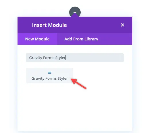 Divi Gravity forms styler module