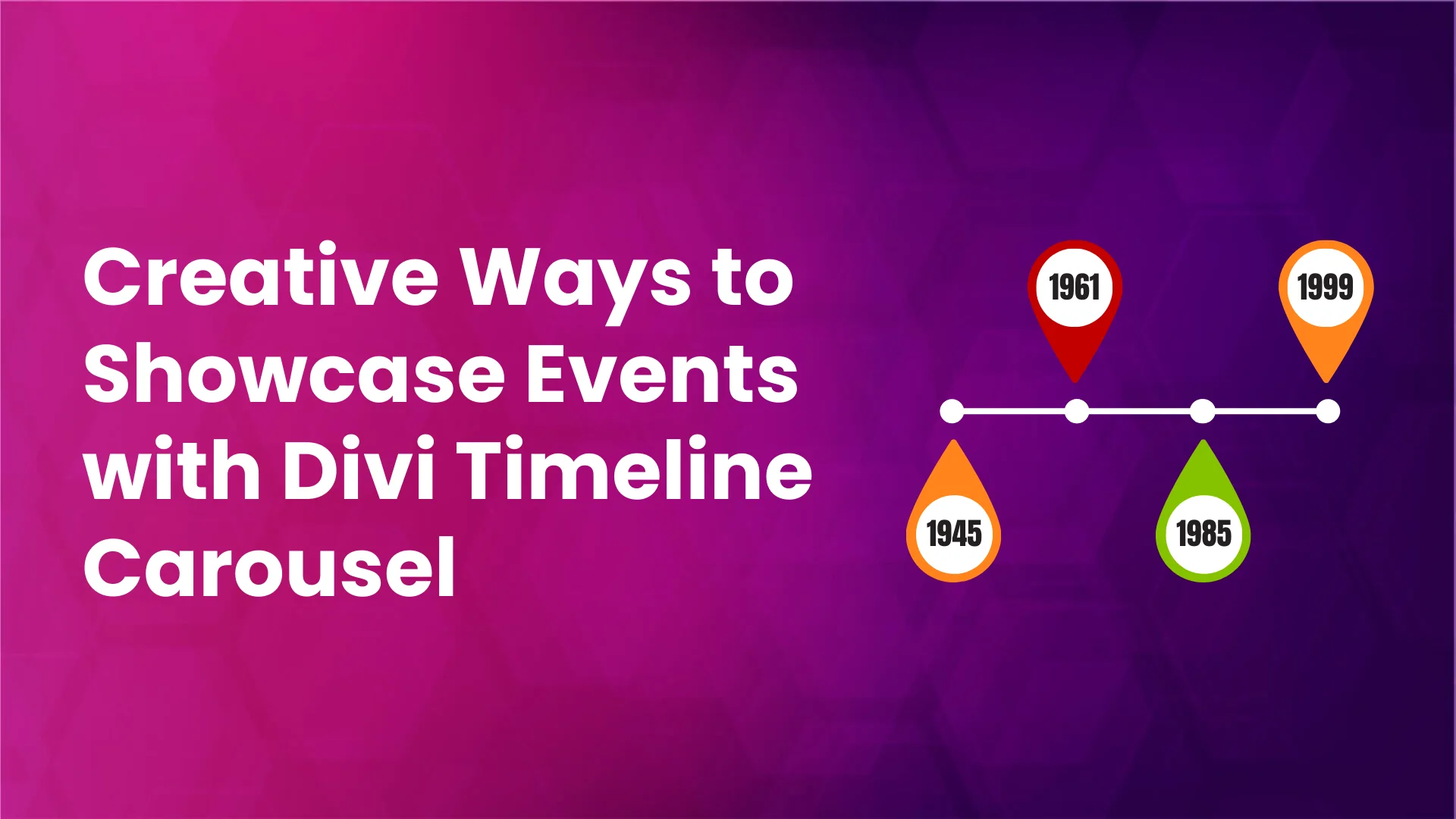 Display events with Divi Timeline carousel