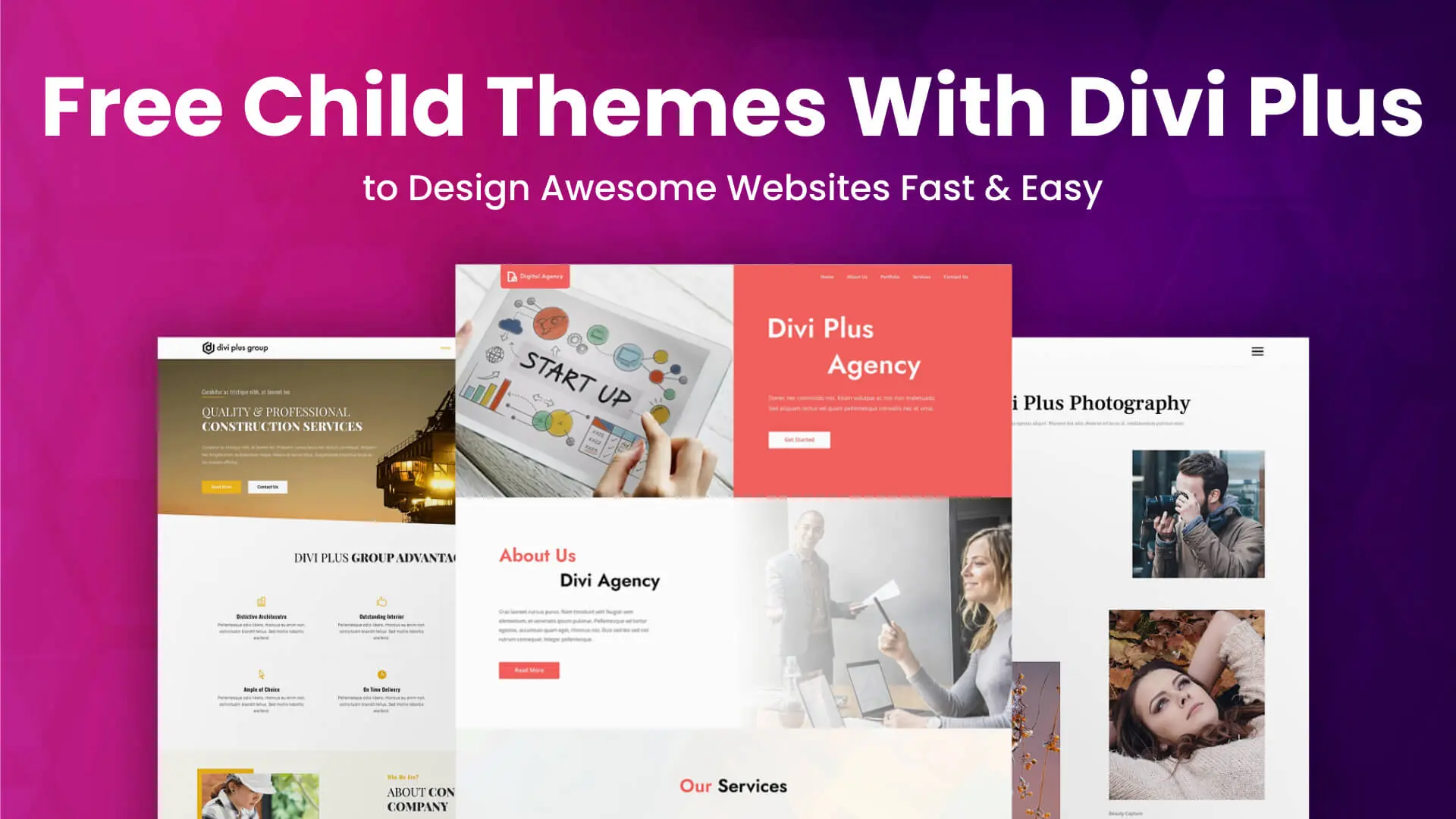 Free Divi child themes with Divi Plus