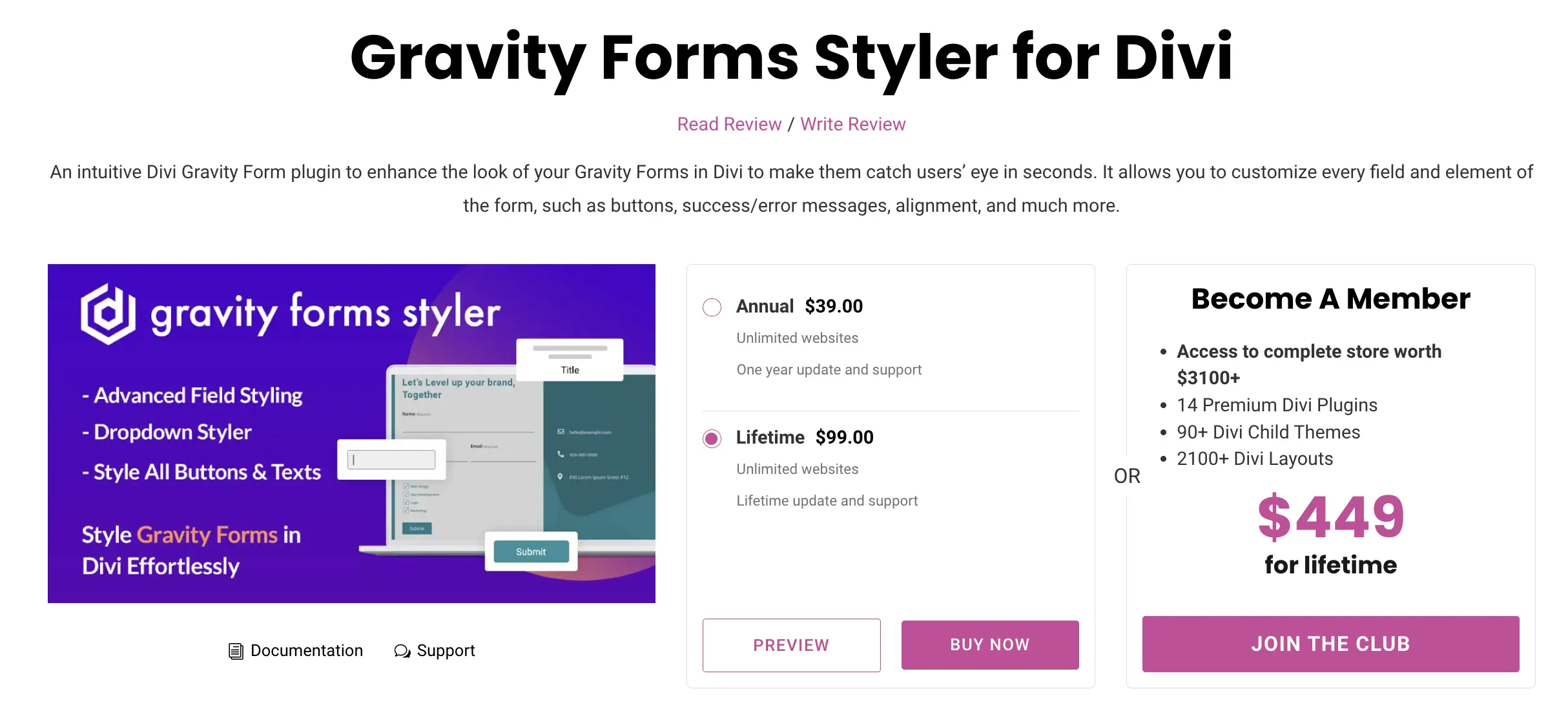 Gravity forms styler plugin for Divi at Divi Extended