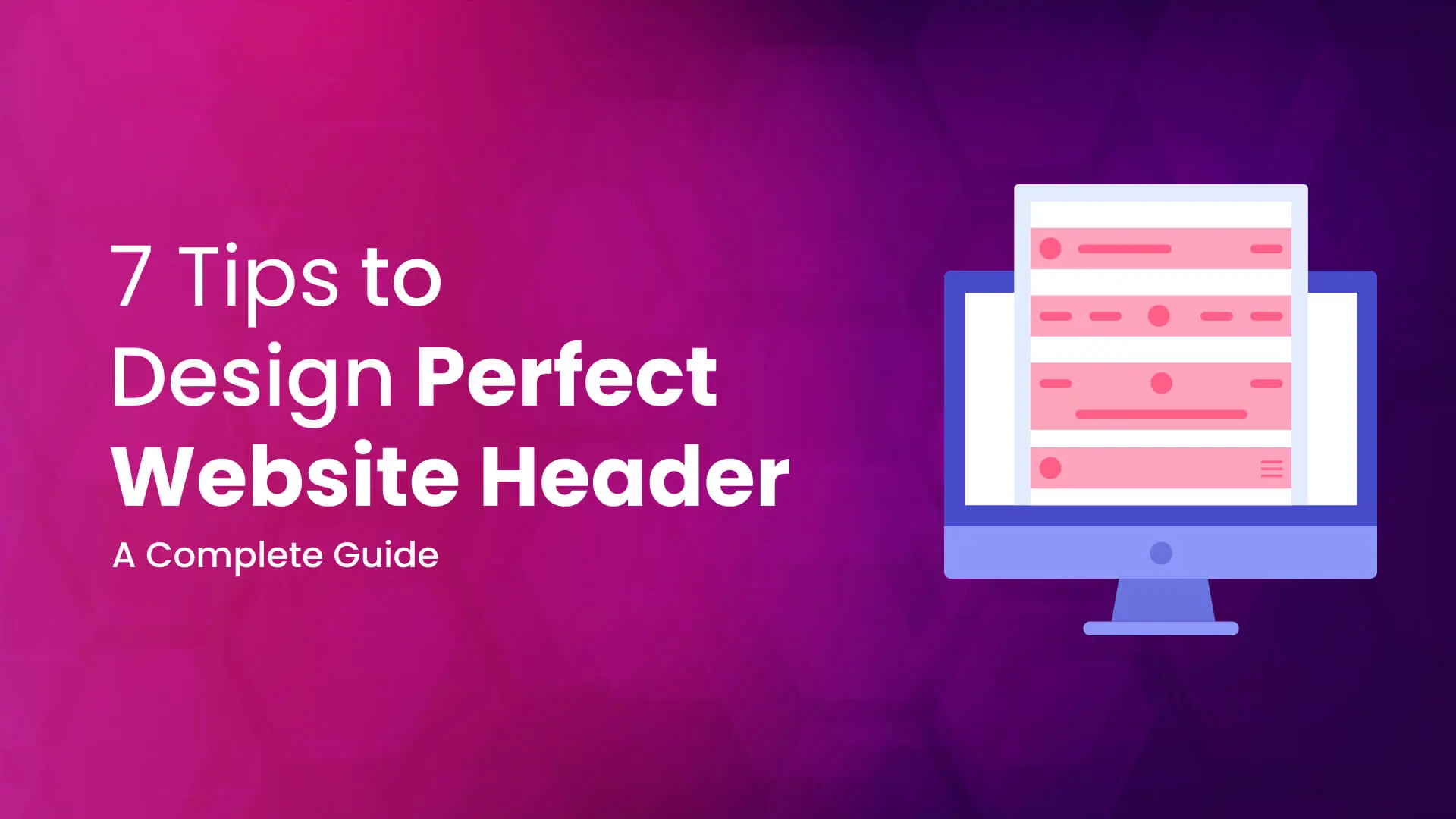 Guide to design perfect website header