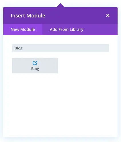 Native Divi blog module