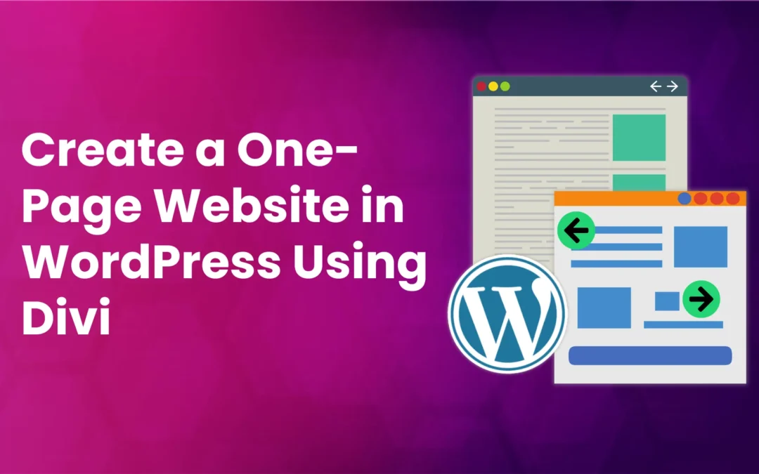 How to Create a One Page Website in WordPress Using Divi