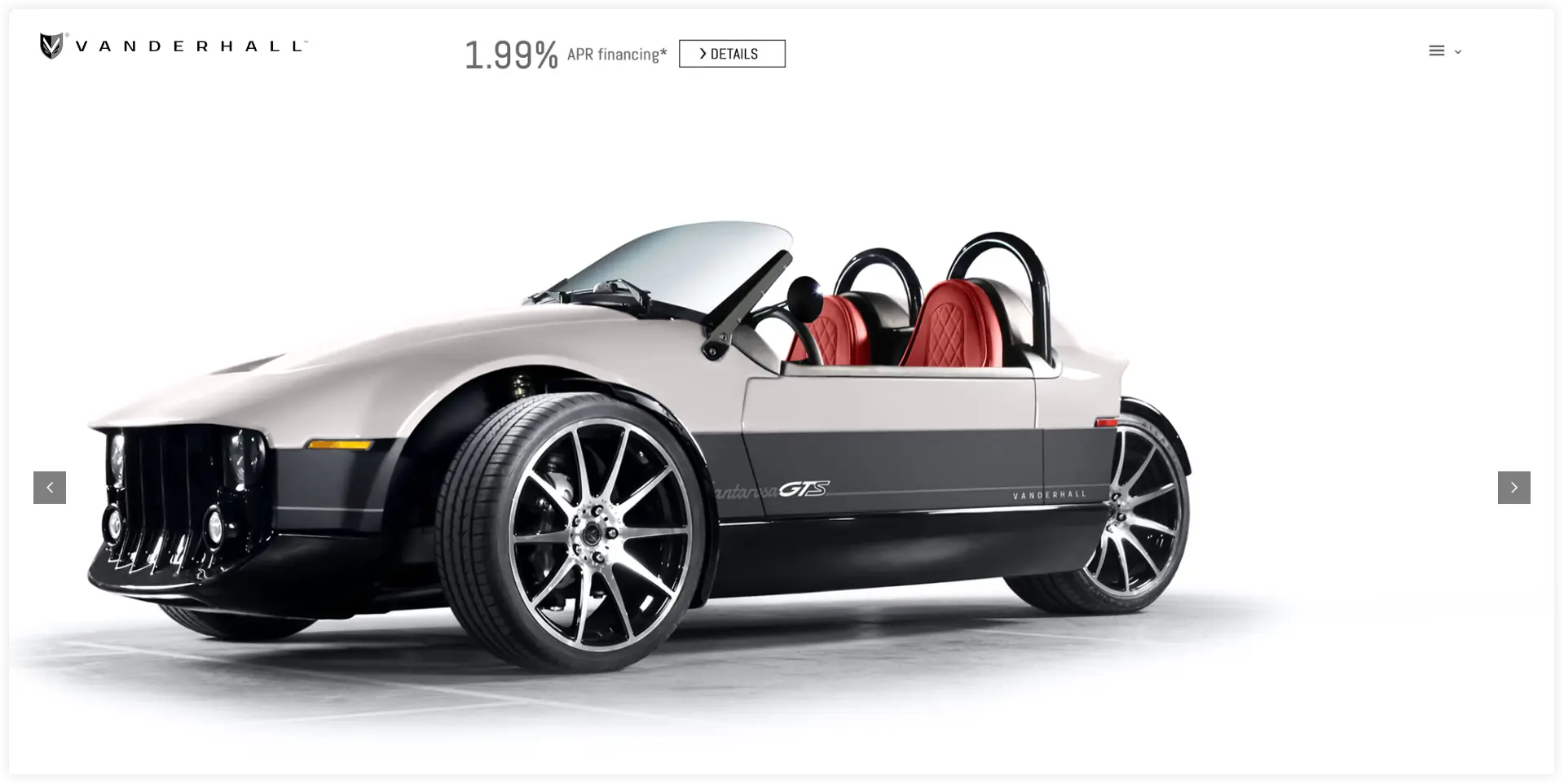 Vanderhall USA- A sample divi website 