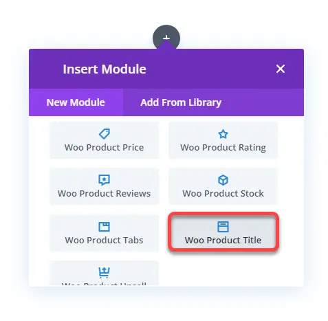Woo Product Title Divi module for WooCommerce