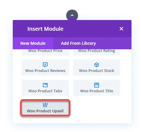 Woo Product Upsell Divi WooCommerce module