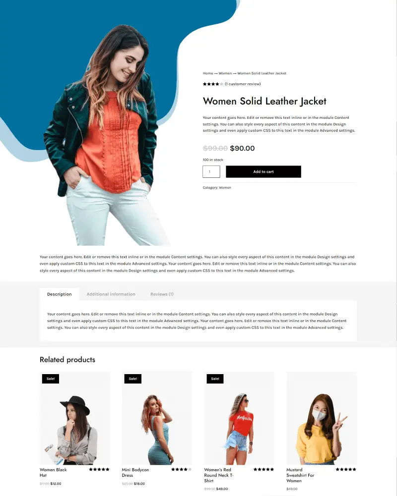 WooCommerce product page layout 47