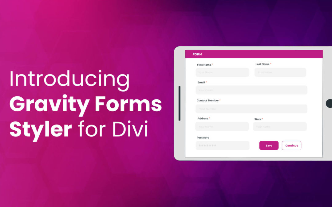 Introducing the Marvelous Gravity Forms Styler for Divi