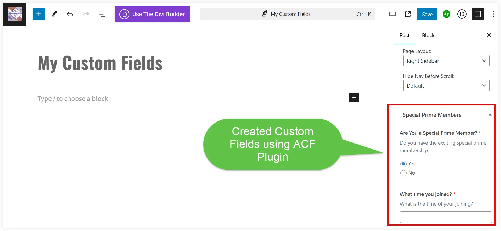 create new custom field post