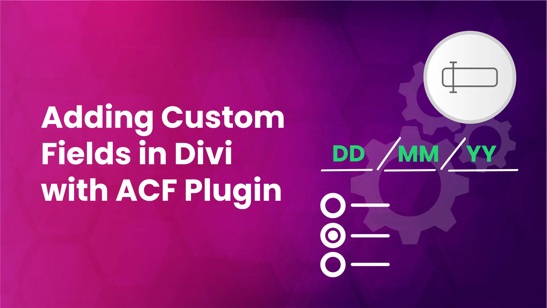 ACF custom fields in Divi