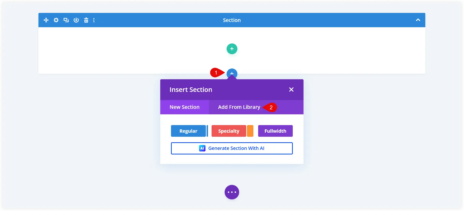 Import Divi global layout