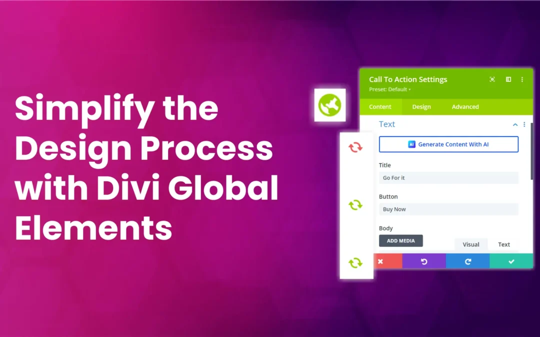 Divi Global Elements to Speed Up Your WordPress Projects