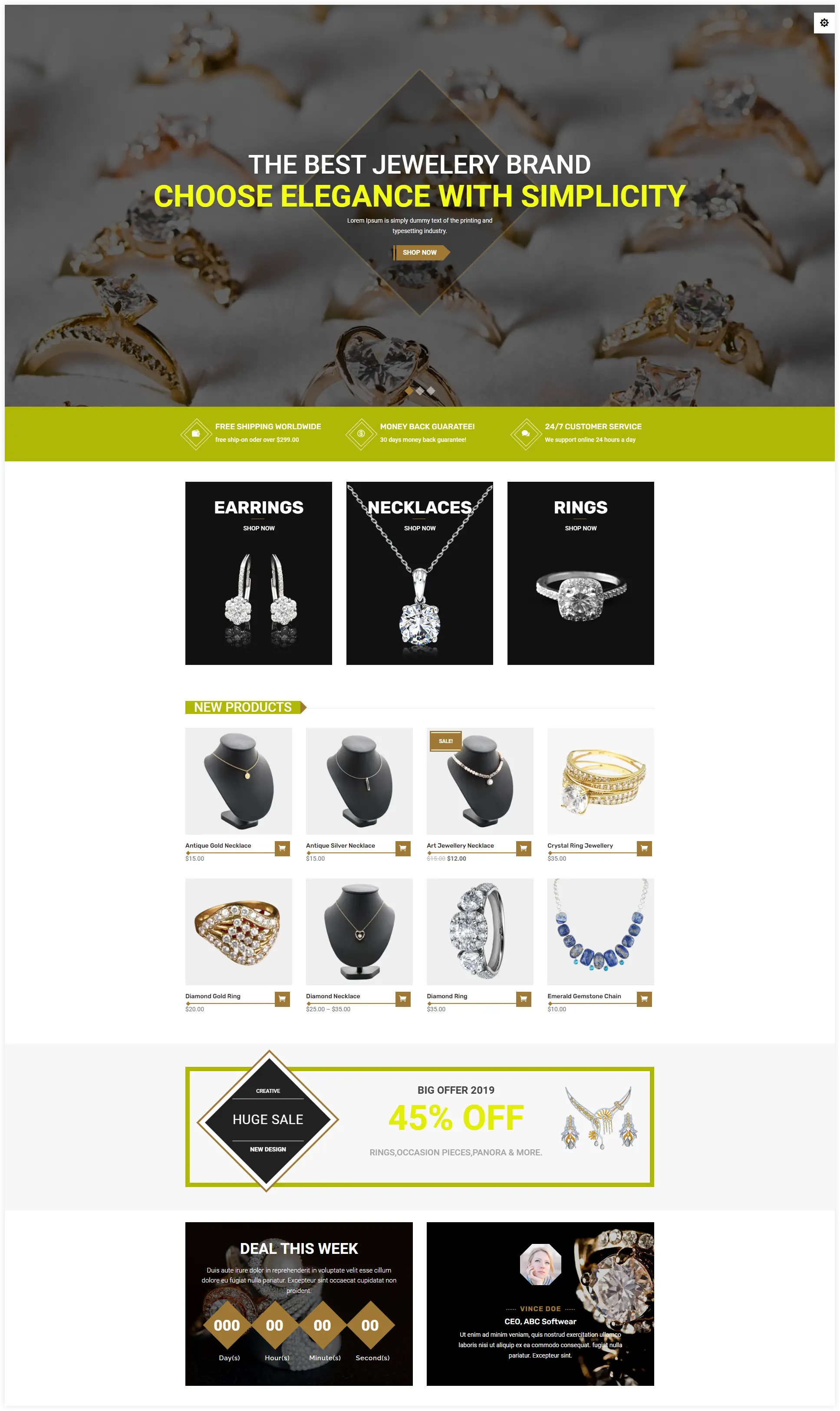 Divi Jewelry child theme