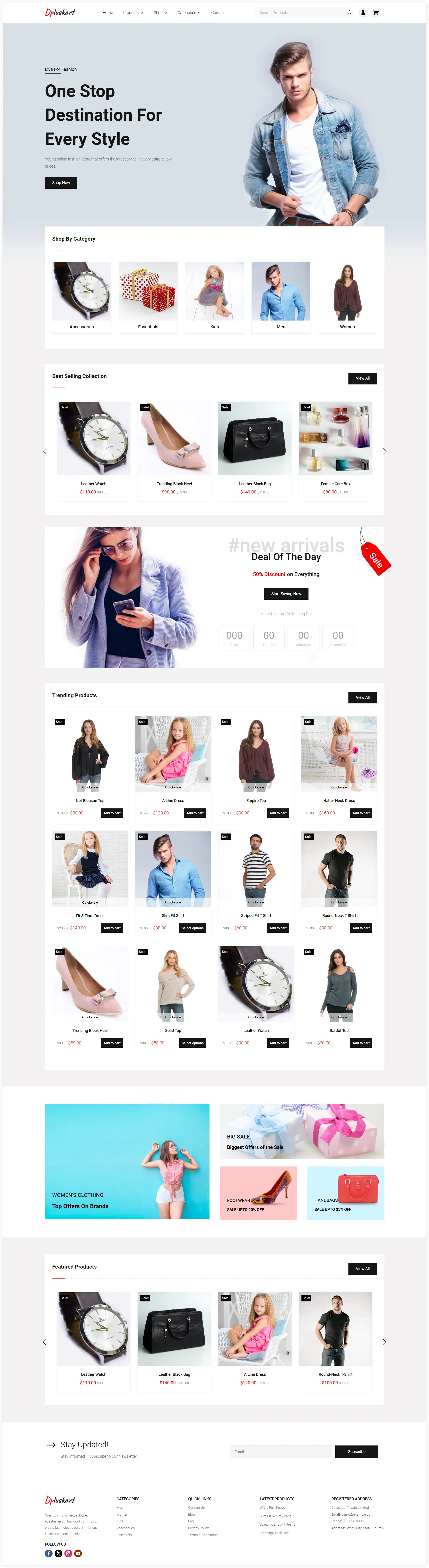 Divi fashion store child theme