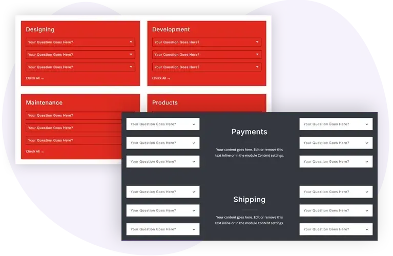 Show WooCommerce FAQs in Categories