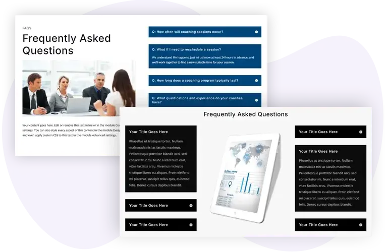 Collapse and Expand Divi FAQ Layouts