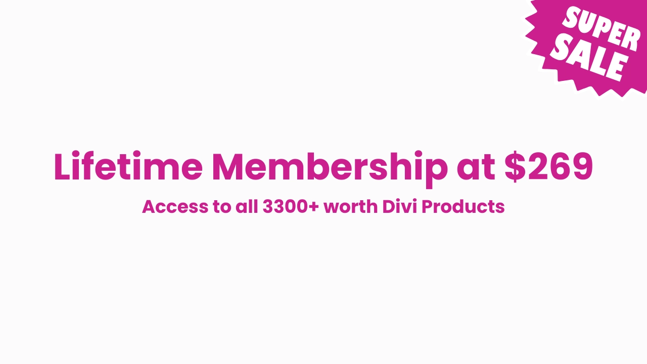 Lifetime plan discount at Divi Extended for Black Friday Sale 2024