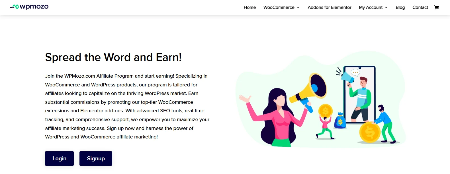 The WordPress affiliate program by WPMozo.