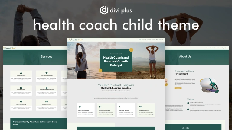 Divi Health Coach child theme