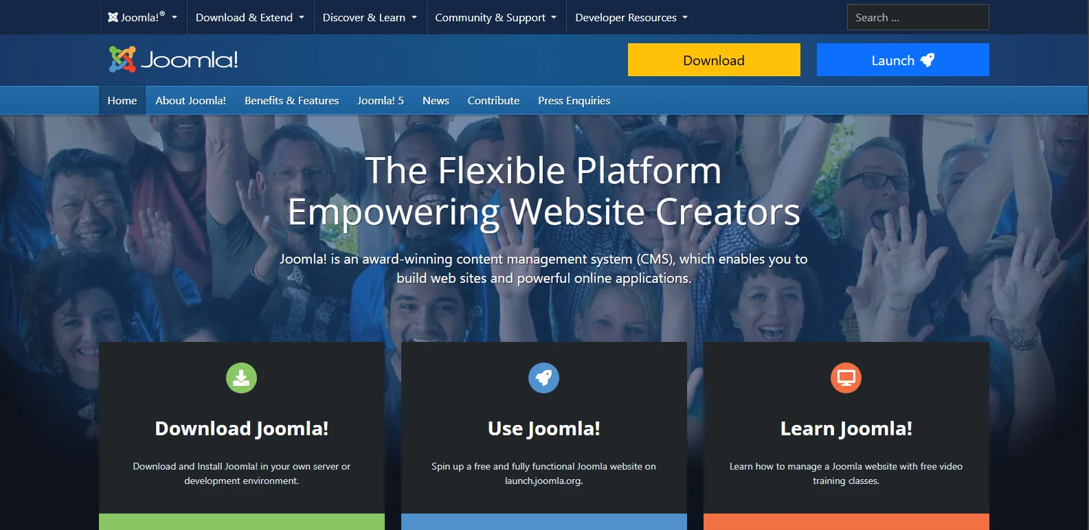 Joomla! website CMS