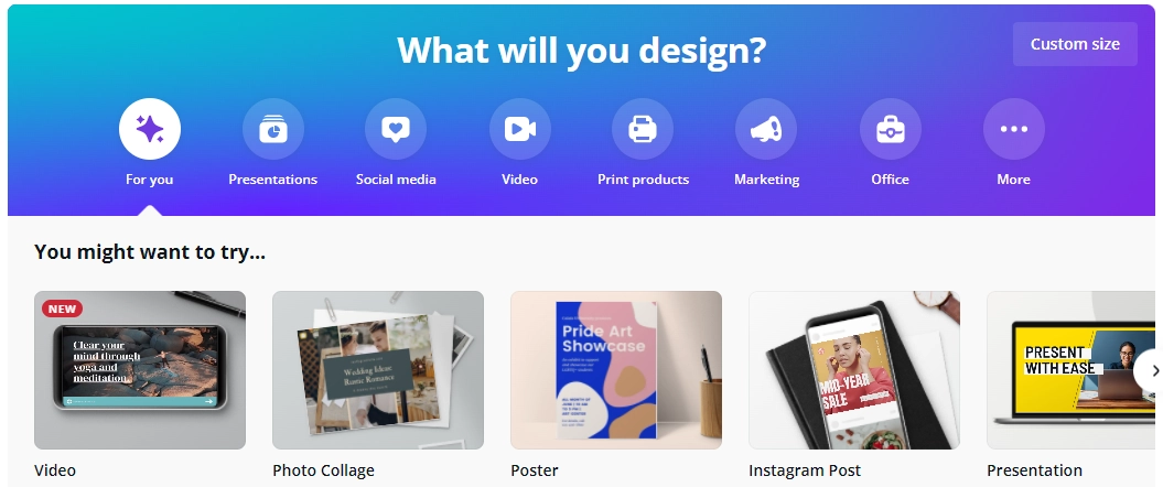 Canva Homepage affiliate