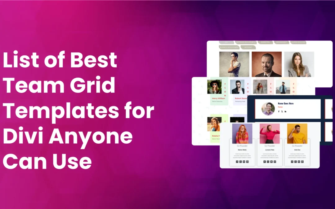 11 Team Grid Templates for Divi You Can Try in 2025