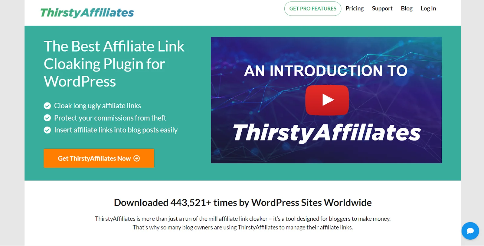 ThirstyAffiliates WordPress plugin.