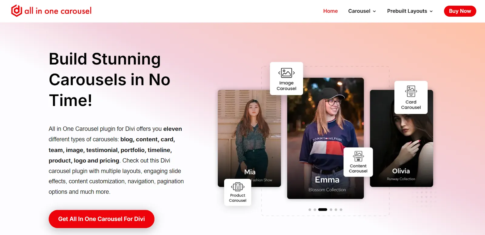 All in One Carousel, best Divi Plugin for Sliders