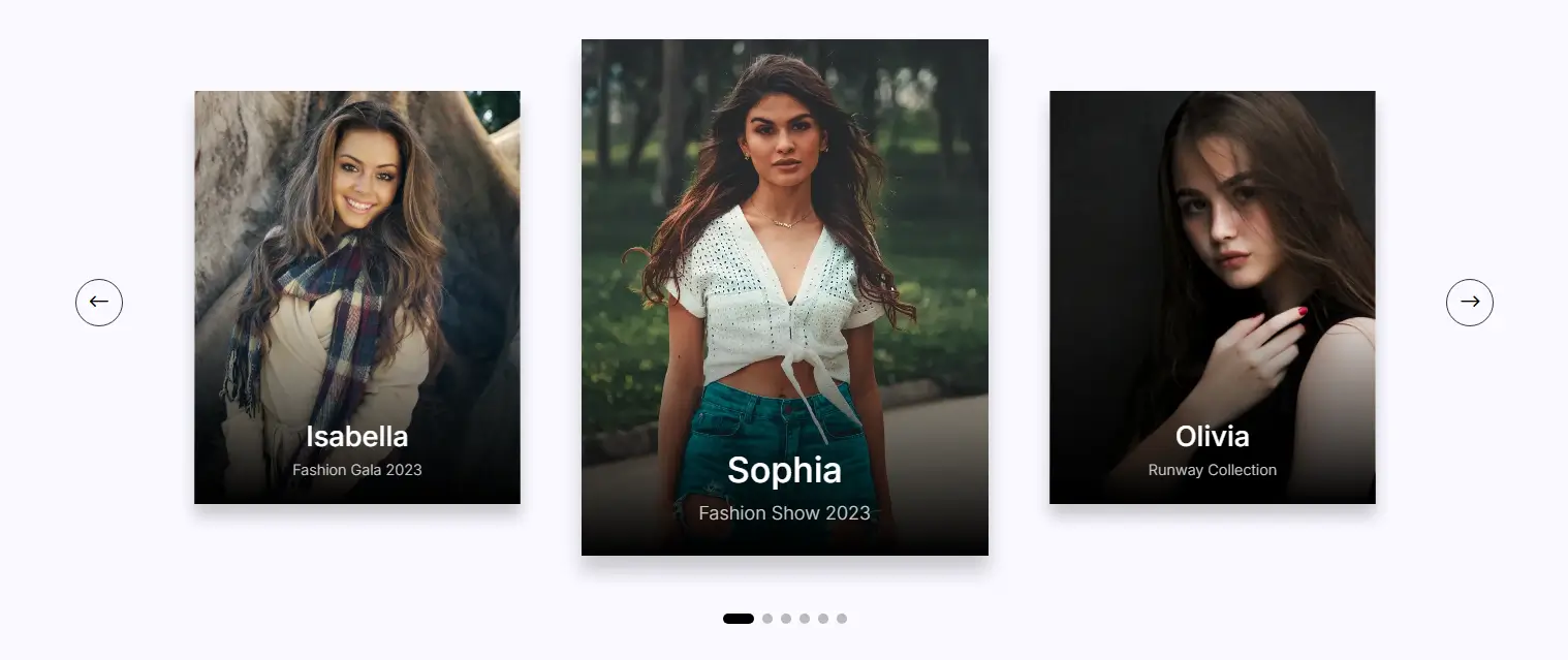 An example of Divi carousel images.
