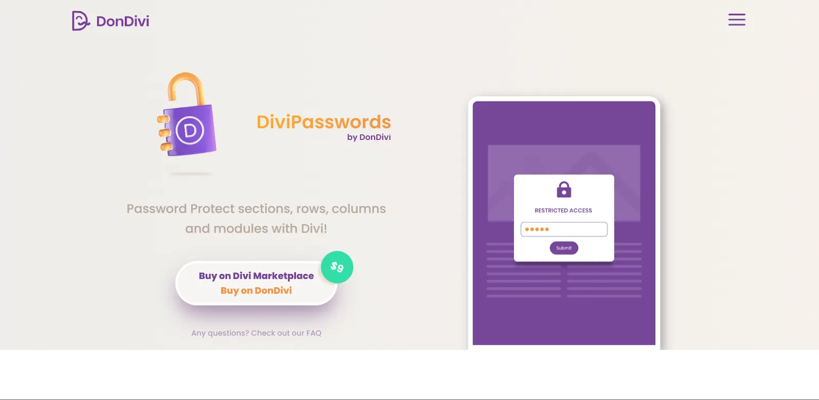 DiviPasswords by DonDivi