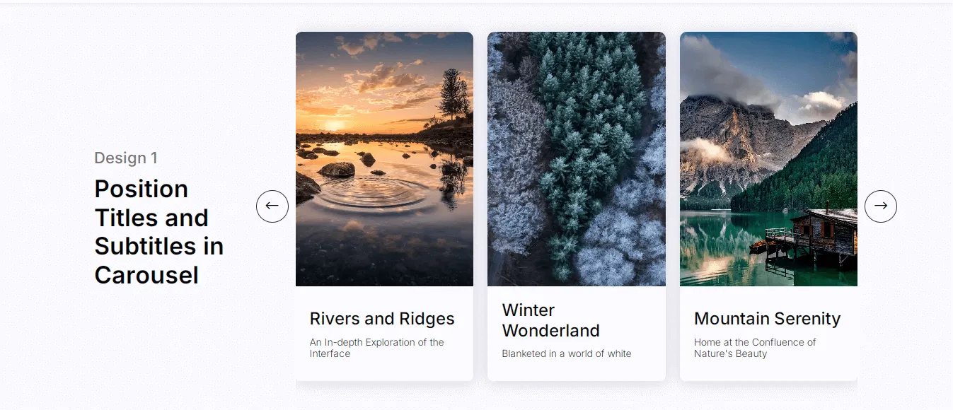 Divi carousel image design example 1