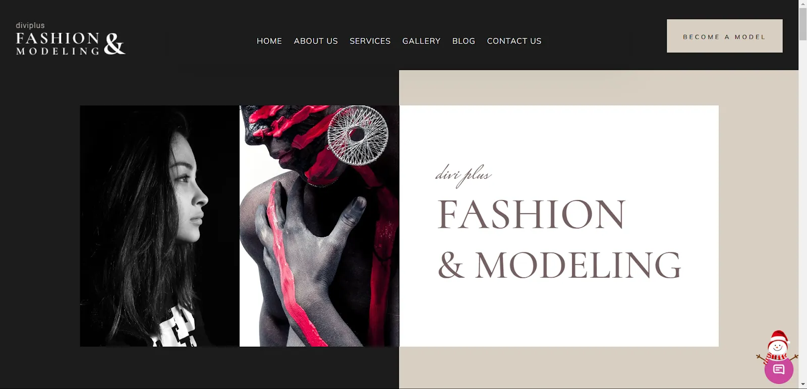 Fashion and Modeling Photography Divi child theme
