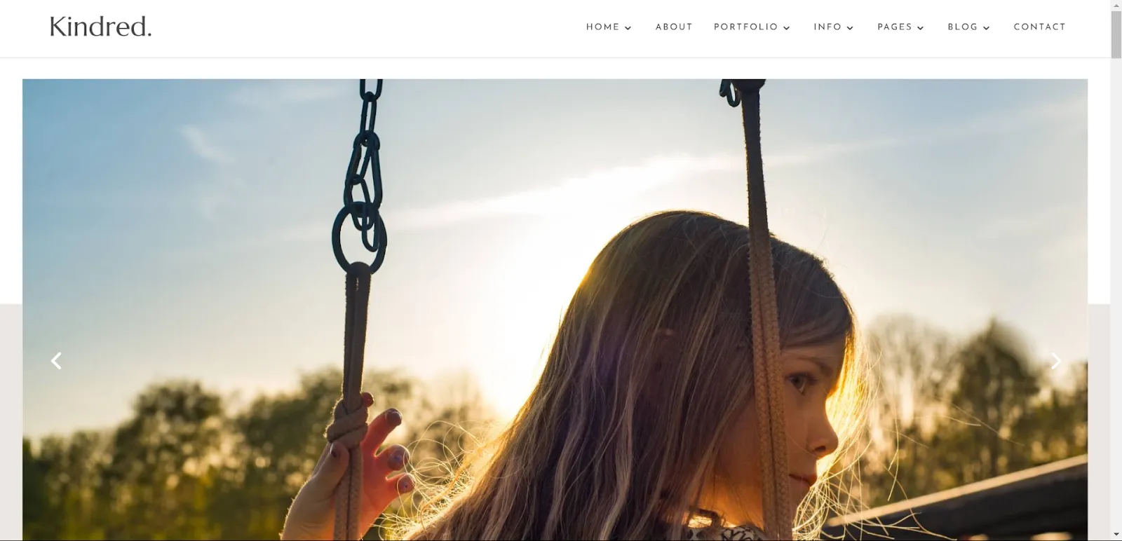 Kindred Photography Divi child theme
