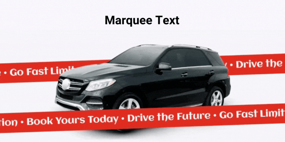 Divi marquee text