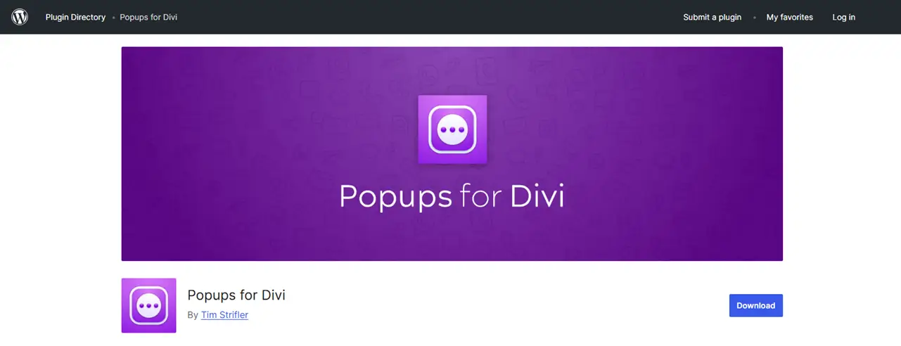Free Popups for Divi plugin