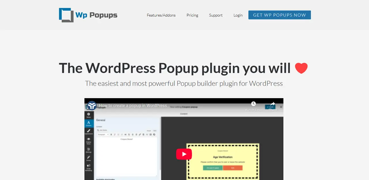 Wp Popups plugin