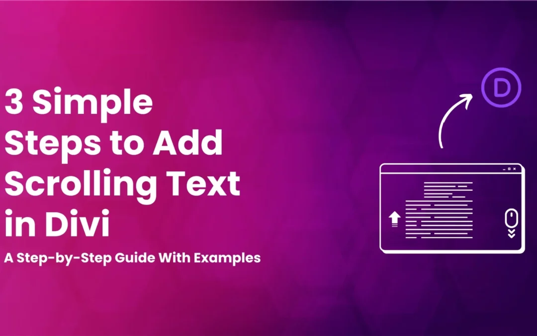 How to Display Scrolling Text in Divi