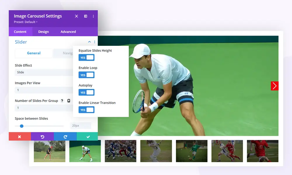 Image carousel gallery for Divi Image carousel gallery for Divi