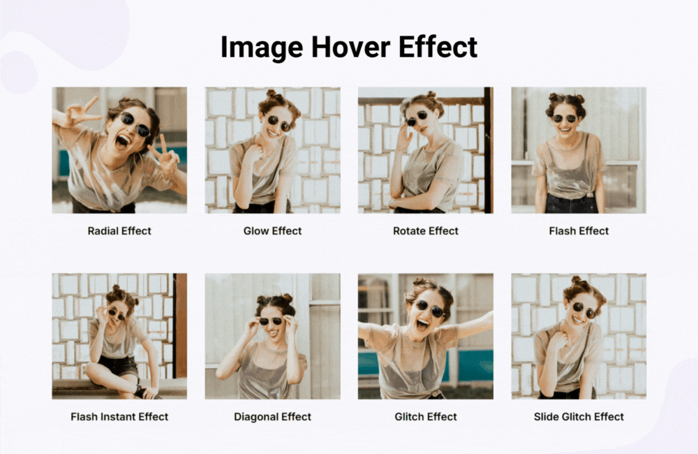 Divi image hover effect