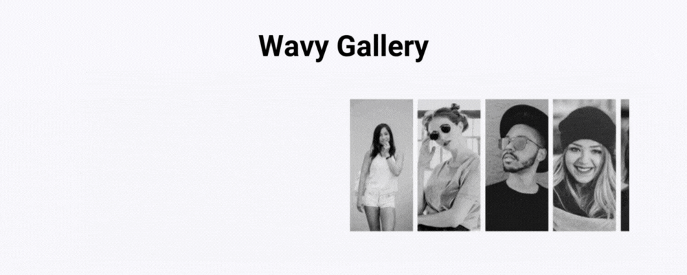Divi wavy gallery